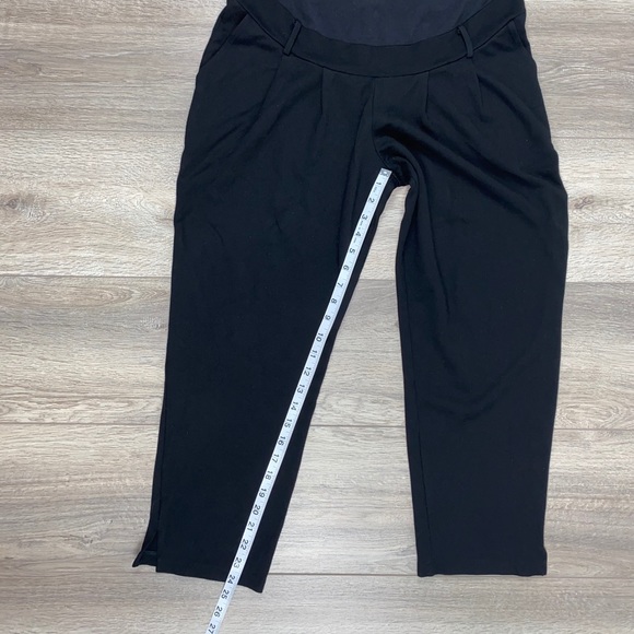 H&M Over The Bump Trouser Jersey Pant Medium Large Black - Picture 6 of 13